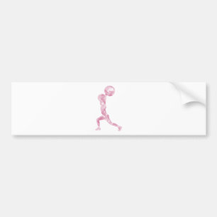 Watercolor Clean & Jerk in Pink Bumper Sticker