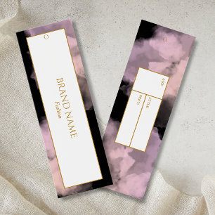 Watercolor Clothing Hang tag   Black Gold