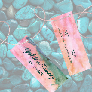Watercolor Clothing Jewellery Price Size Hang Tag