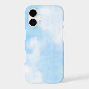 Watercolor clouds and sky background