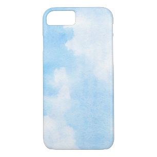 Watercolor clouds and sky background iPhone 8/7 case