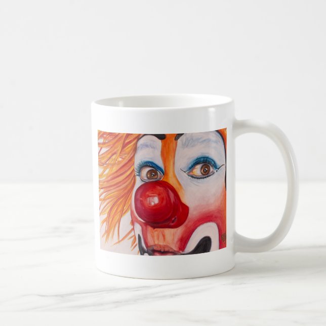 Watercolor Clown #10 Coffee Mug (Right)