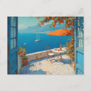Watercolor Coastal Art Postcard 