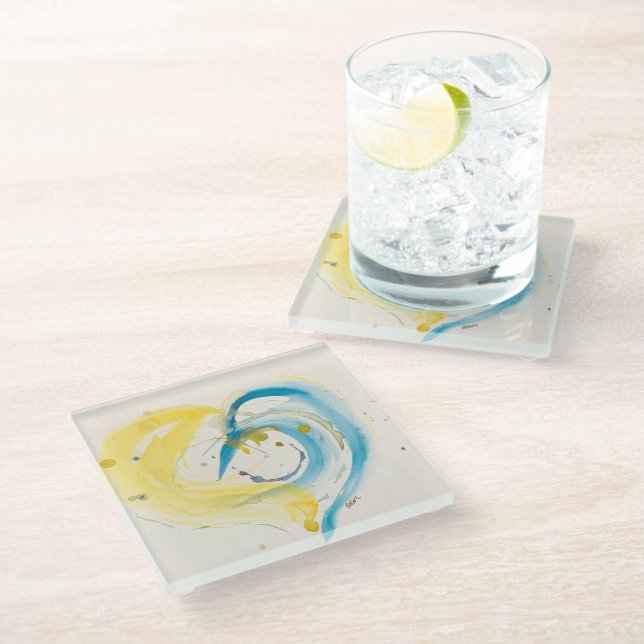 Watercolor Coaster  (Angled)
