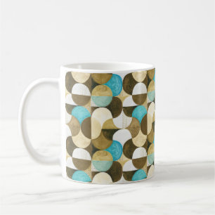 Watercolor coloful modern geometric seamless patte coffee mug