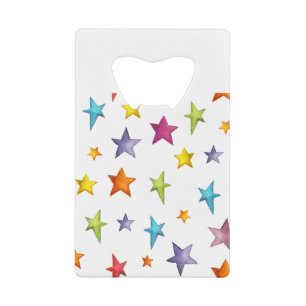 Watercolor color stars