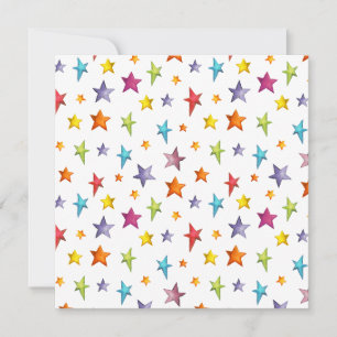 Watercolor colour stars  throw pillow