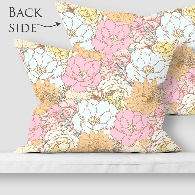 Watercolor Colourful floral pattern Pillowcase (Watercolor Colorful floral pattern Pillow Case)