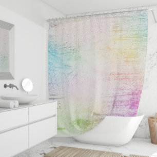 Watercolor Colourful Pastel Shower Curtain