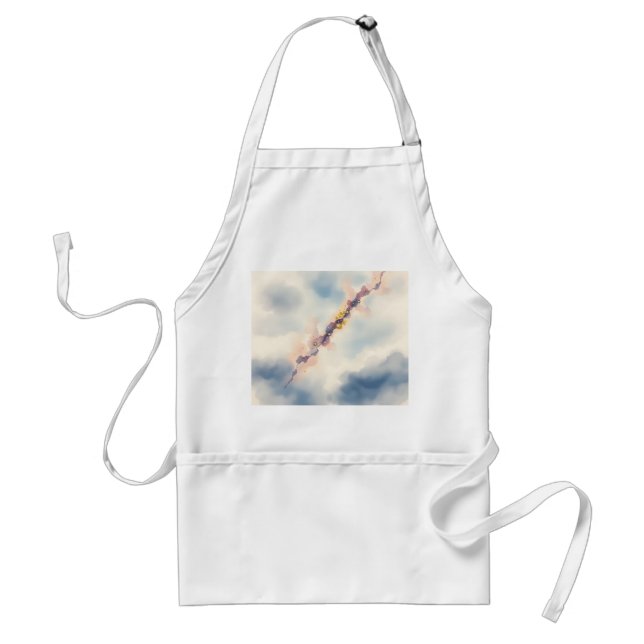 Watercolor Comet Galaxy Scene Standard Apron (Front)