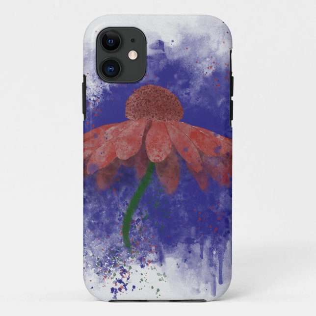Watercolor Coneflower Case-Mate iPhone Case (Back)