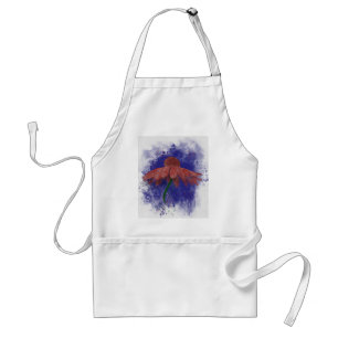Watercolor Coneflower Standard Apron