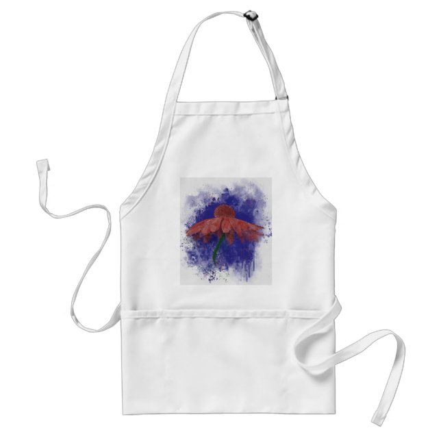 Watercolor Coneflower Standard Apron (Front)