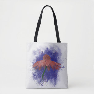 Watercolor Coneflower Tote Bag