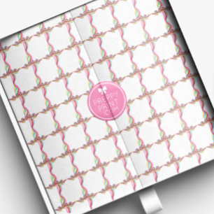 Watercolor Confetti Christmas Ribbon and Bows Tissue Paper