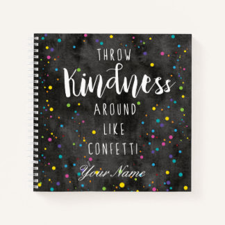 Watercolor Confetti Notebook