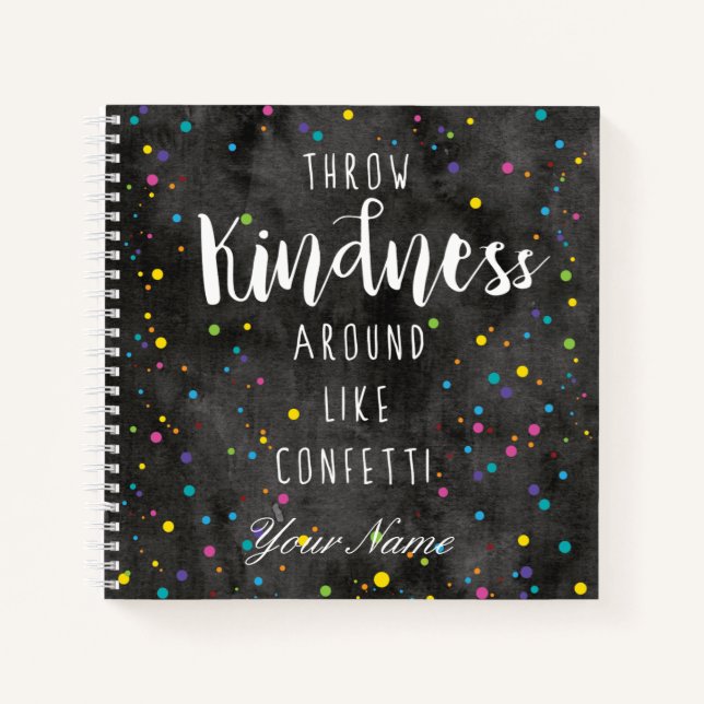 Watercolor Confetti Notebook (Front)