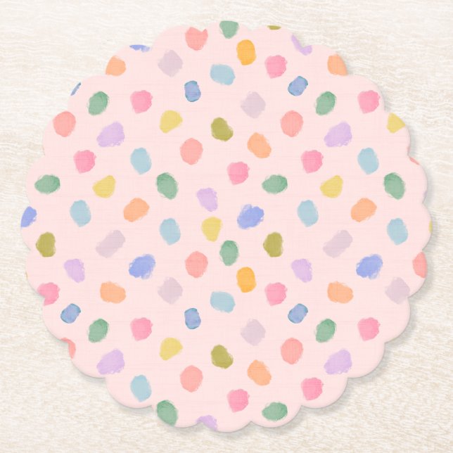 watercolor confetti paper coaster (Front)