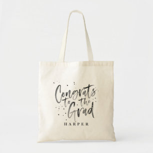 watercolor congrats to the grad graduate tote bag