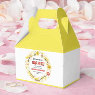 Watercolor Construction 2nd Birthday Party  Favour Box