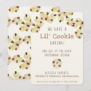 Watercolor Cookie Pregnancy  Announcement