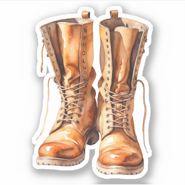 Watercolor Cool Fall Boots (Front)