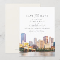 Watercolor Corfu Greece Kerkyra Save the Date  Inv