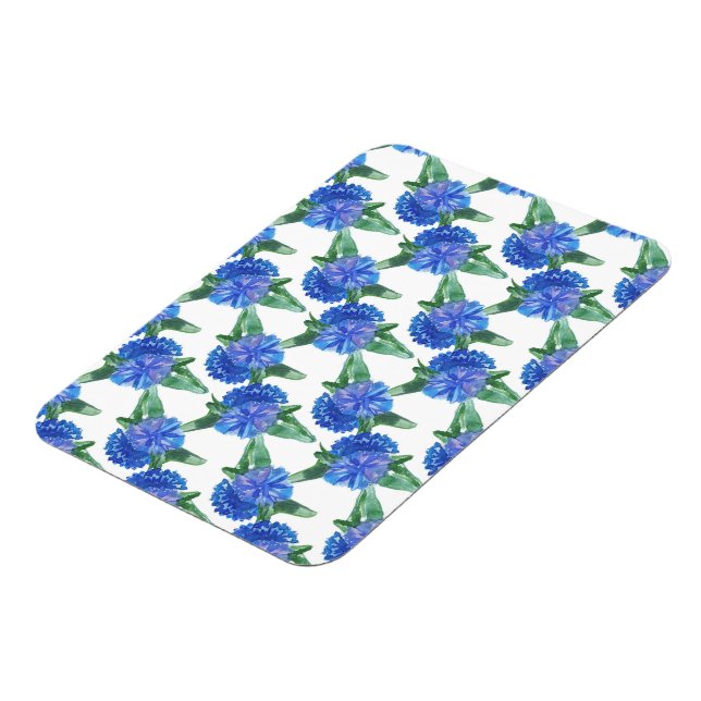 watercolor cornflowers magnet (Left Side)