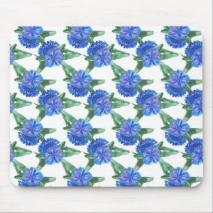 watercolor cornflowers mouse pad