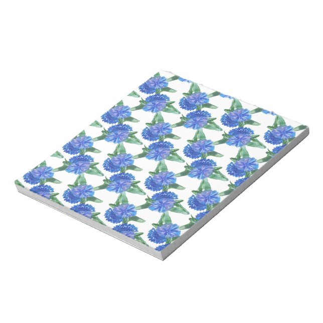 watercolor cornflowers notepad (Rotated)