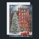 Watercolor cosy festive Christmas city tree Holiday Card<br><div class="desc">The Watercolor cosy festive Christmas city tree Holiday Card is a delightful addition to your holiday greetings this season. Its charming design features a cosy cityscape adorned with festive Christmas trees, perfect for spreading cheer to your loved ones. The watercolor style adds a touch of elegance and warmth to the...</div>