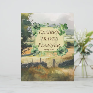 Watercolor Countryside Nameplate Planner Page
