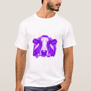 Watercolor Cow Purple Cow T-Shirt