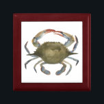 Watercolor Crab - Grey Gift Box<br><div class="desc">"Watercolor Crab" by Emma Scarvey. Features a grey watercolor crab on white background.</div>