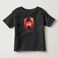 Watercolor Crab Ocean Kids Personalised