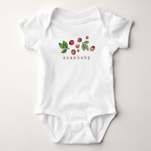 Watercolor Cranberry Baby Bodysuit