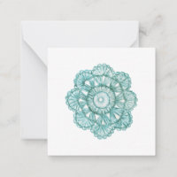 Watercolor Crochet Doily Notecards