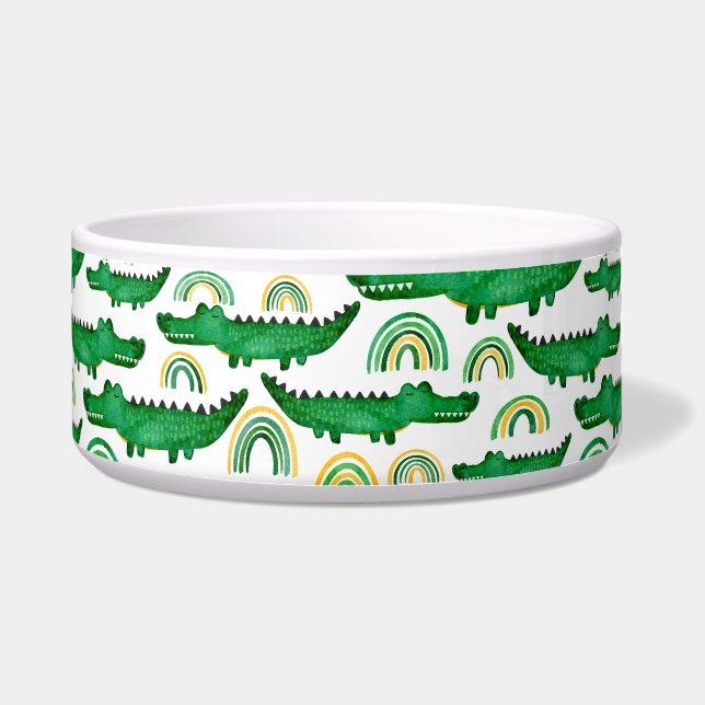 Watercolor Crocodile Alligator Rainbow (Front)