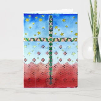 Watercolor Cross Greeting Card