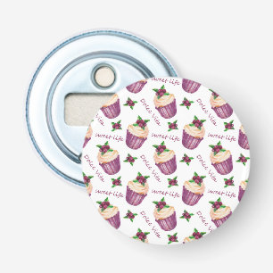 Watercolor cupcakes bottle opener