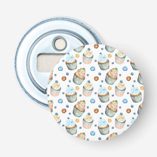 Watercolor cupcakes bottle opener