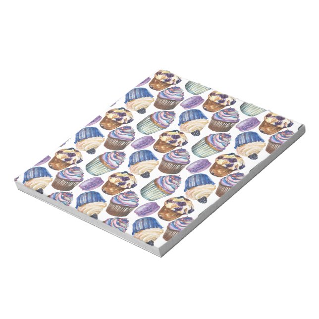 Watercolor cupcakes notepad (Rotated)
