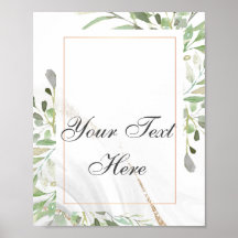 Watercolor Custom Text Poster