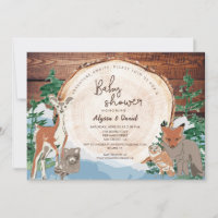 Watercolor Custom Woodland Baby Shower