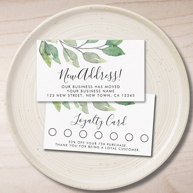 Watercolor Customer Loyalty Card (Creator Uploaded)