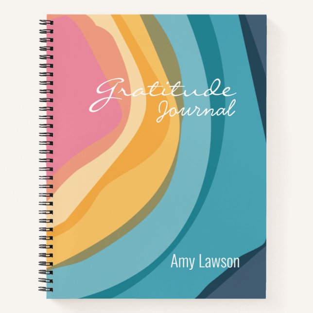 Watercolor Customised Gratitude Journal (Front)