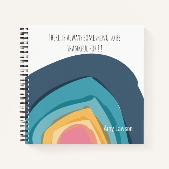 Watercolor Customised Gratitude Journal (Front)