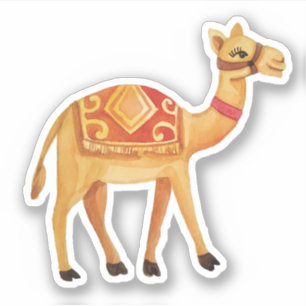 Watercolor Cute Camel Sticker