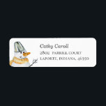 Watercolor cute Christmas snowman. Winter holiday  Return Address Label<br><div class="desc">Watercolor cute Christmas snowman address label.</div>
