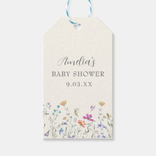 Watercolor Cute Floral Gift Tag